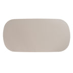 Modrest Evermore Modern Grey Faux Cement Oval Dining Table Model VGGM-1752-GRY