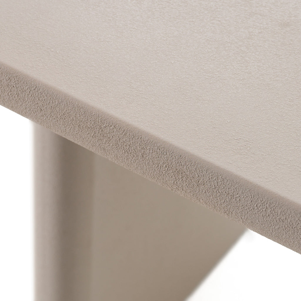 Modrest Evermore Modern Grey Faux Cement Oval Dining Table Model VGGM-1752-GRY