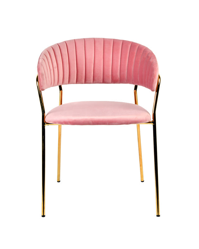 Modrest Brandy Modern Pink Fabric Dining Chair Model VGFH-FDC7029-PNK
