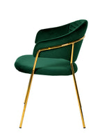 Modrest Trevor Modern Green Velvet & Gold Dining Chair (Set Of 2) Model VGFHFDC8022-GRN