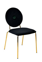 Modrest Justine Modern Black & Green Velvet Dining Chair Model VGFHFDC8045-BLKGRN