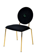 Modrest Justine Modern Black & Green Velvet Dining Chair Model VGFHFDC8045-BLKGRN