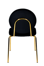 Modrest Justine Modern Black & Green Velvet Dining Chair Model VGFHFDC8045-BLKGRN