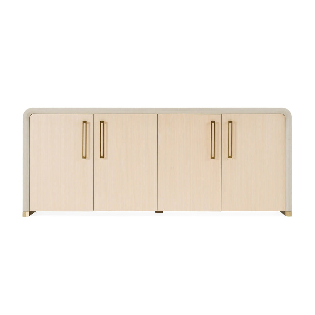 Modrest Florence Modern Beige Leatherette & Gold Buffet Model VGVC-G2410-BGE