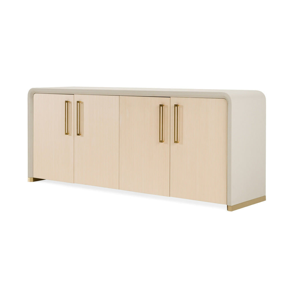Modrest Florence Modern Beige Leatherette & Gold Buffet Model VGVC-G2410-BGE