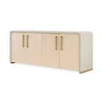 Modrest Florence Modern Beige Leatherette & Gold Buffet Model VGVC-G2410-BGE