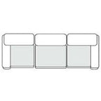 Divani Casa Garman Modern Light Grey Modular Sectional Sofa 3 Piece Sectional Model VGKKKF2651-MOD-GRY-SECT-3-Piece Sectional