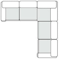 Divani Casa Garman Modern Light Grey Modular Sectional Sofa 5 Piece Sectional Model VGKKKF2651-MOD-GRY-SECT-5-Piece Sectional