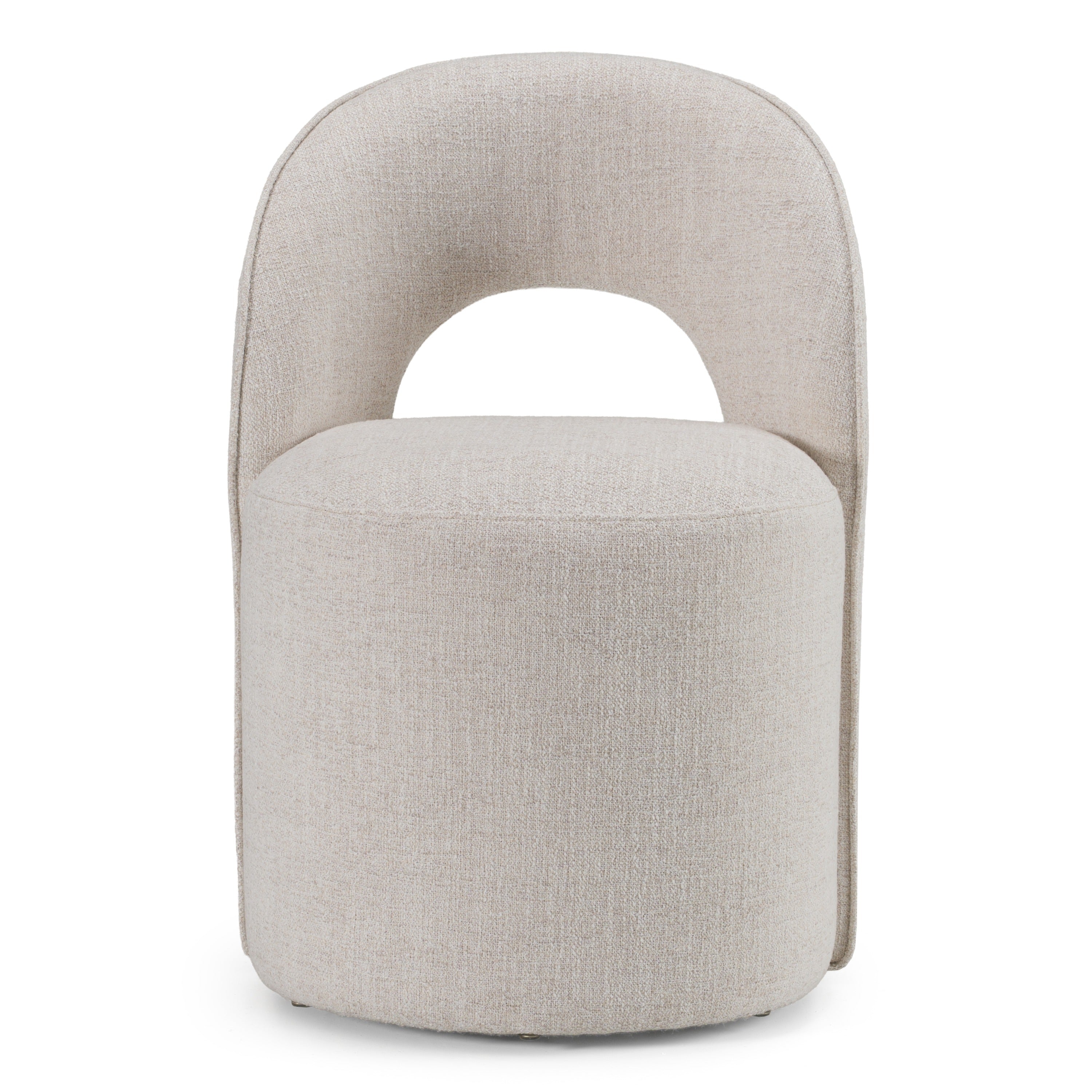 Modrest Gordon Modern Cream Fabric Swivel Dining Chair Model VGKK-KF-Y2176-CRM