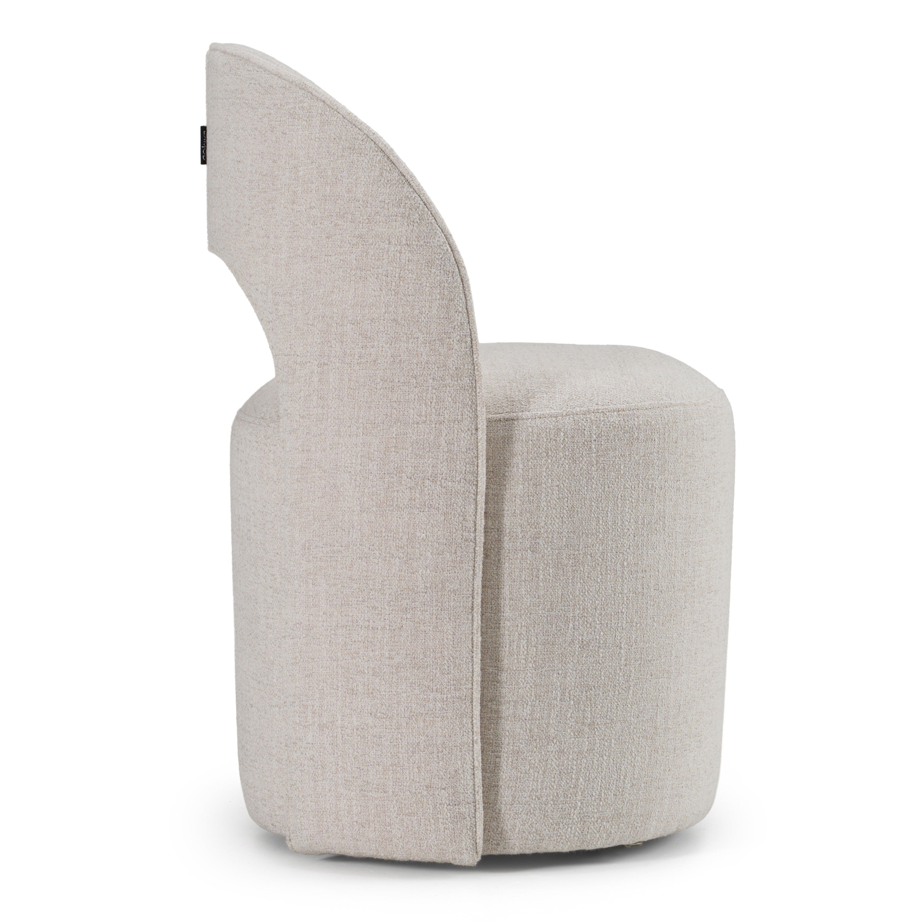 Modrest Gordon Modern Cream Fabric Swivel Dining Chair Model VGKK-KF-Y2176-CRM