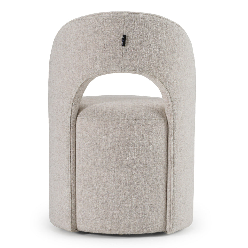 Modrest Gordon Modern Cream Fabric Swivel Dining Chair Model VGKK-KF-Y2176-CRM
