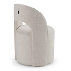 Modrest Gordon Modern Cream Fabric Swivel Dining Chair Model VGKK-KF-Y2176-CRM
