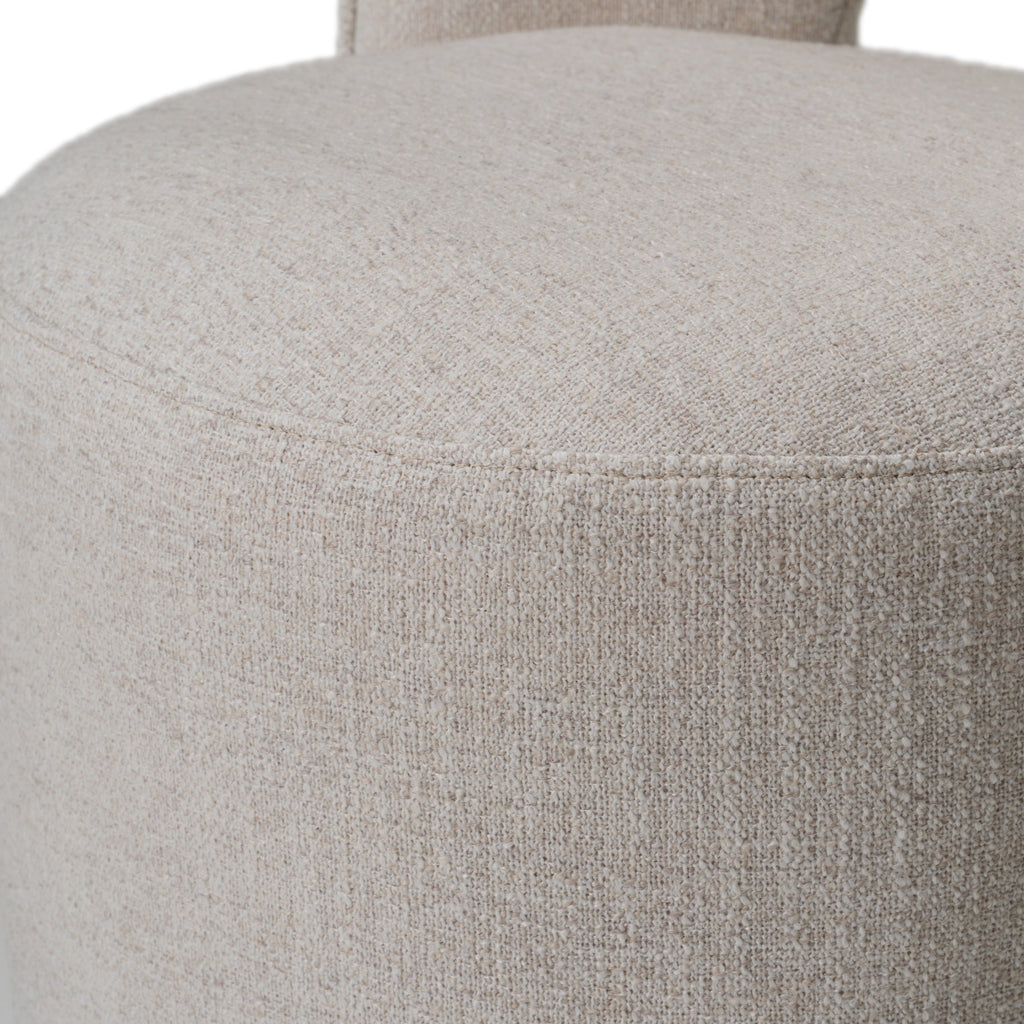 Modrest Gordon Modern Cream Fabric Swivel Dining Chair Model VGKK-KF-Y2176-CRM