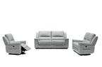 Divani Casa Hearst Modern Grey Leatherette Loveseat With Recliners Model VGMB-R027B-GRY-LOVE