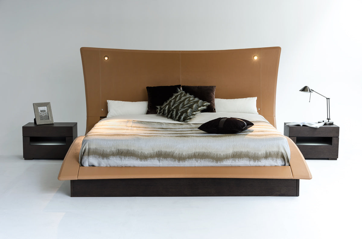 Queen Modrest Hercules Modern Bed With Lights Model VGWCC581A-Q