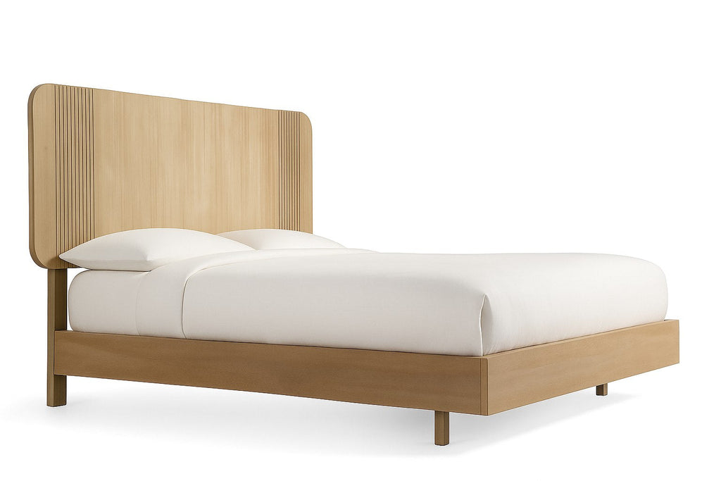 Modrest Jacobson Modern Natural Acacia Bed Model VGWD-LYO-BED