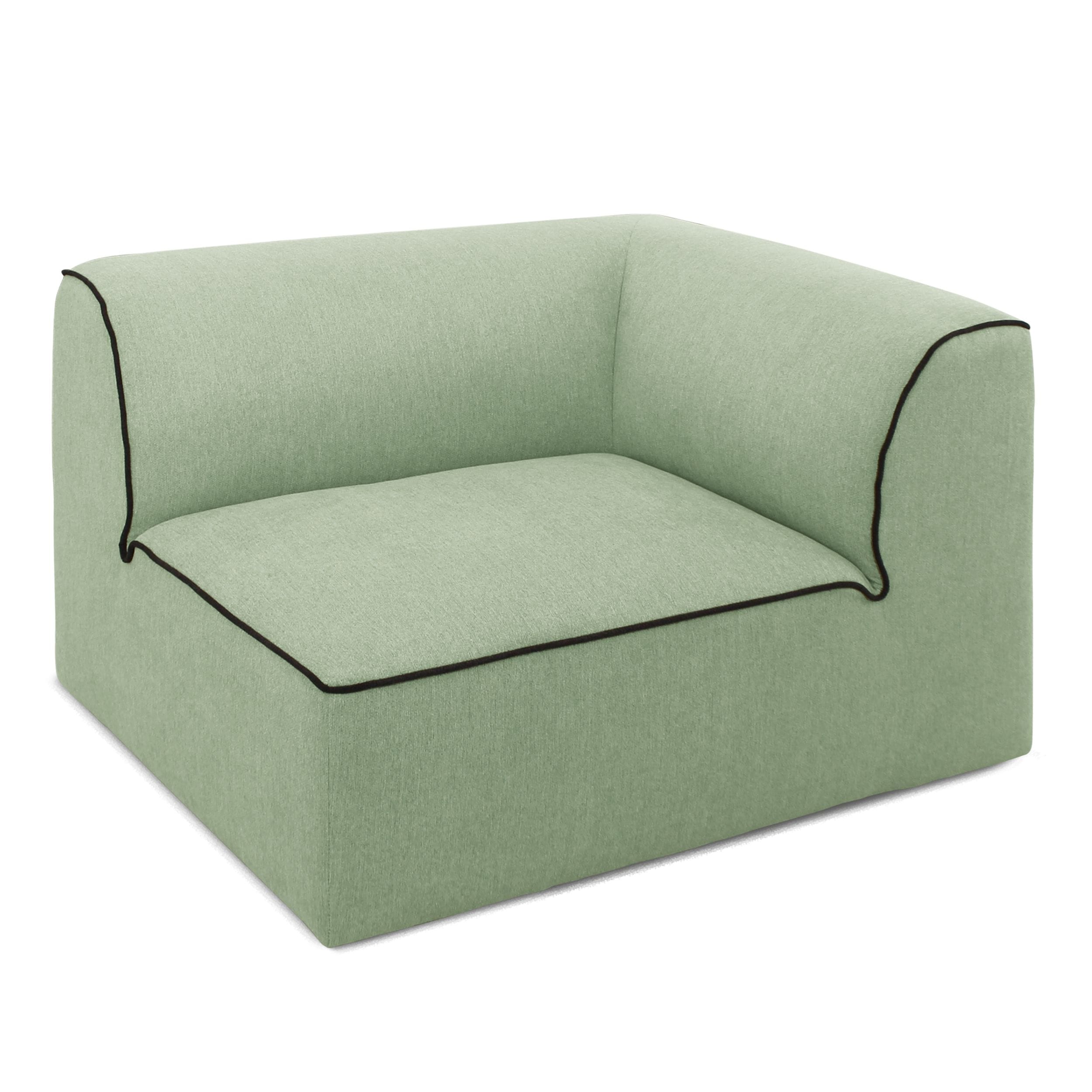 Divani Casa Polo Modern Green & Blue & Grey Fabric Modular Sectional Sofa Model VGKNK8592-MULTI-SECT