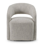 Modrest Kadoka Modern Light Grey Fabric Dining Chair With Castor Wheels Model VGKK-KF-Y2228-LTGRY