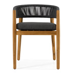 Renava Kamari Outdoor Grey Olefin Fabric & Teak Dining Chair (Set Of 2) Model VGEF-LOIVRE-CHR