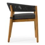 Renava Kamari Outdoor Grey Olefin Fabric & Teak Dining Chair (Set Of 2) Model VGEF-LOIVRE-CHR