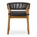 Renava Kamari Outdoor Grey Olefin Fabric & Teak Dining Chair (Set Of 2) Model VGEF-LOIVRE-CHR