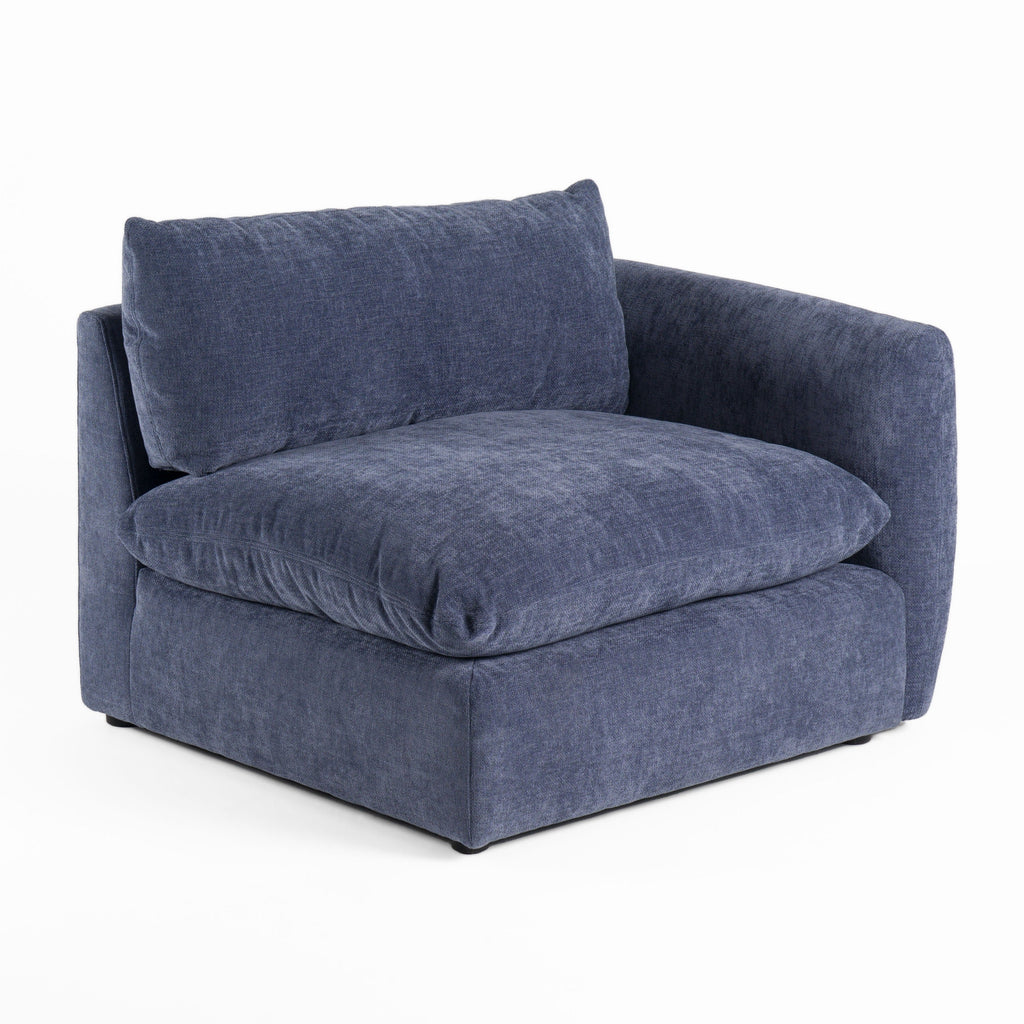 Divani Casa Kinsey Modern Blue Fabric Modular Sectional Sofa Model VGKK-KF.8035-SECT-NAVY