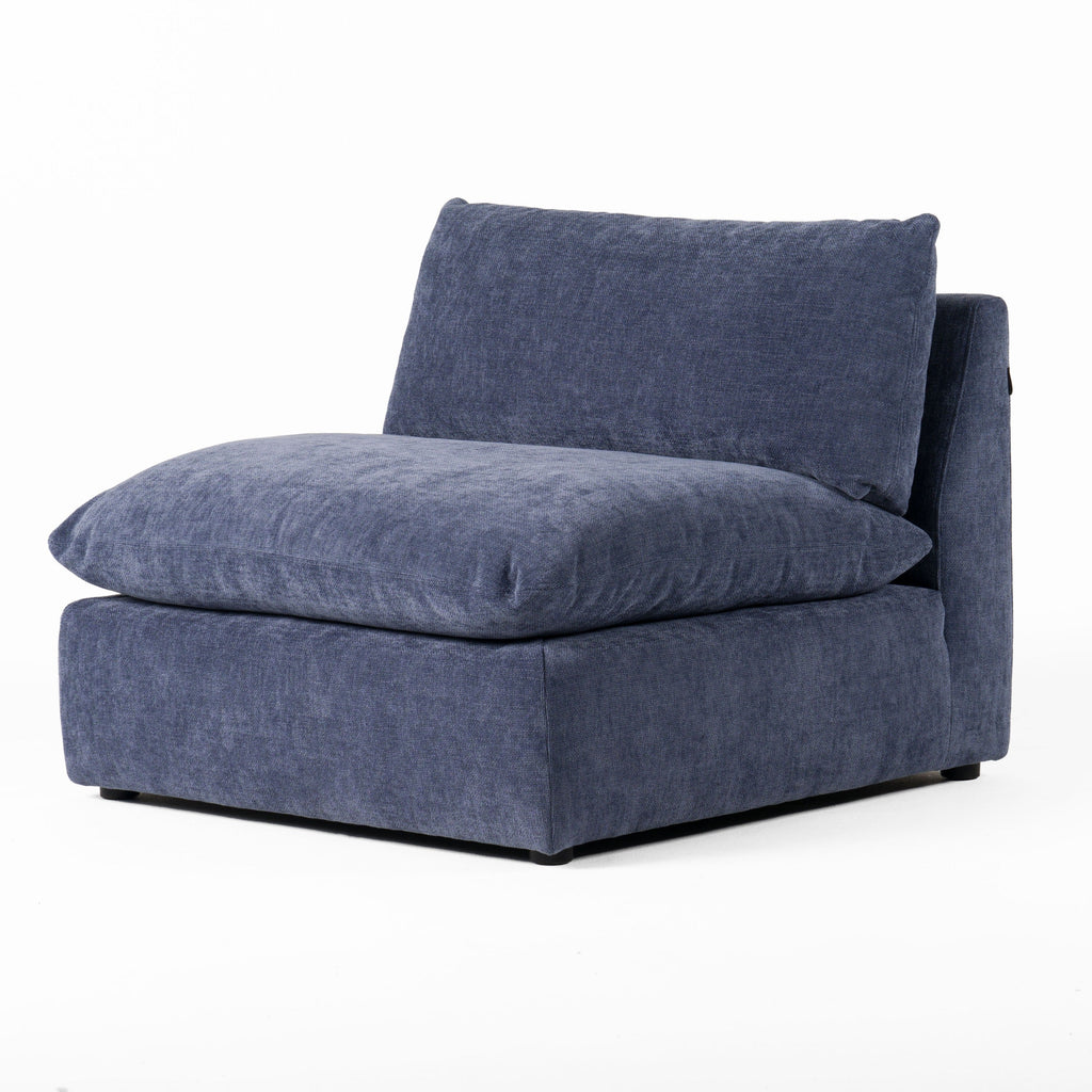 Divani Casa Kinsey Modern Blue Fabric Modular Sectional Sofa Model VGKK-KF.8035-SECT-NAVY