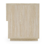 Lamod Italia Lago Modern Faux Travertine Nightstand Model VGAC-LAGO-NS