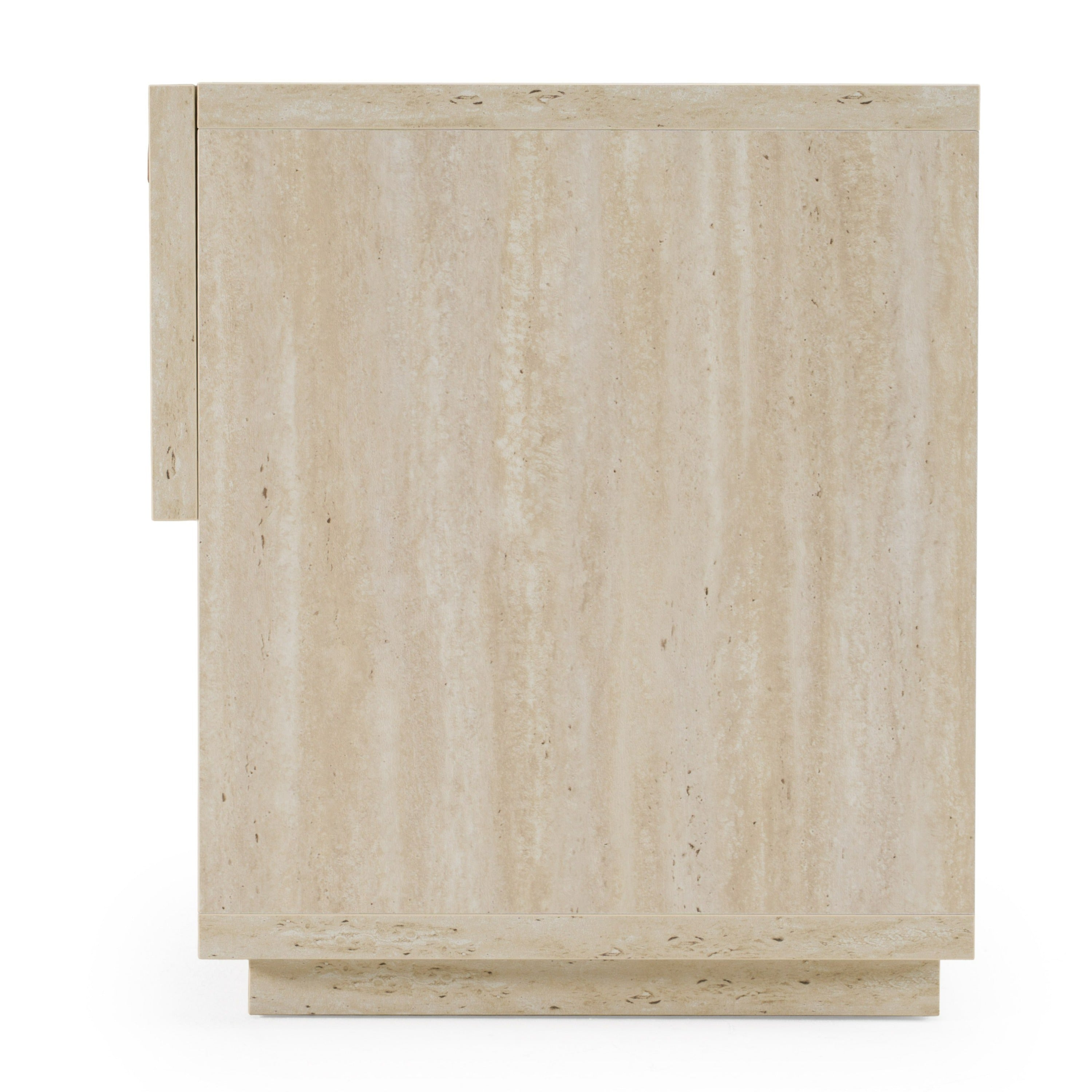 Lamod Italia Lago Modern Faux Travertine Nightstand Model VGAC-LAGO-NS