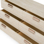 Lamod Italia Lago Modern Faux Travertine Dresser Model VGAC-LAGO-DRS