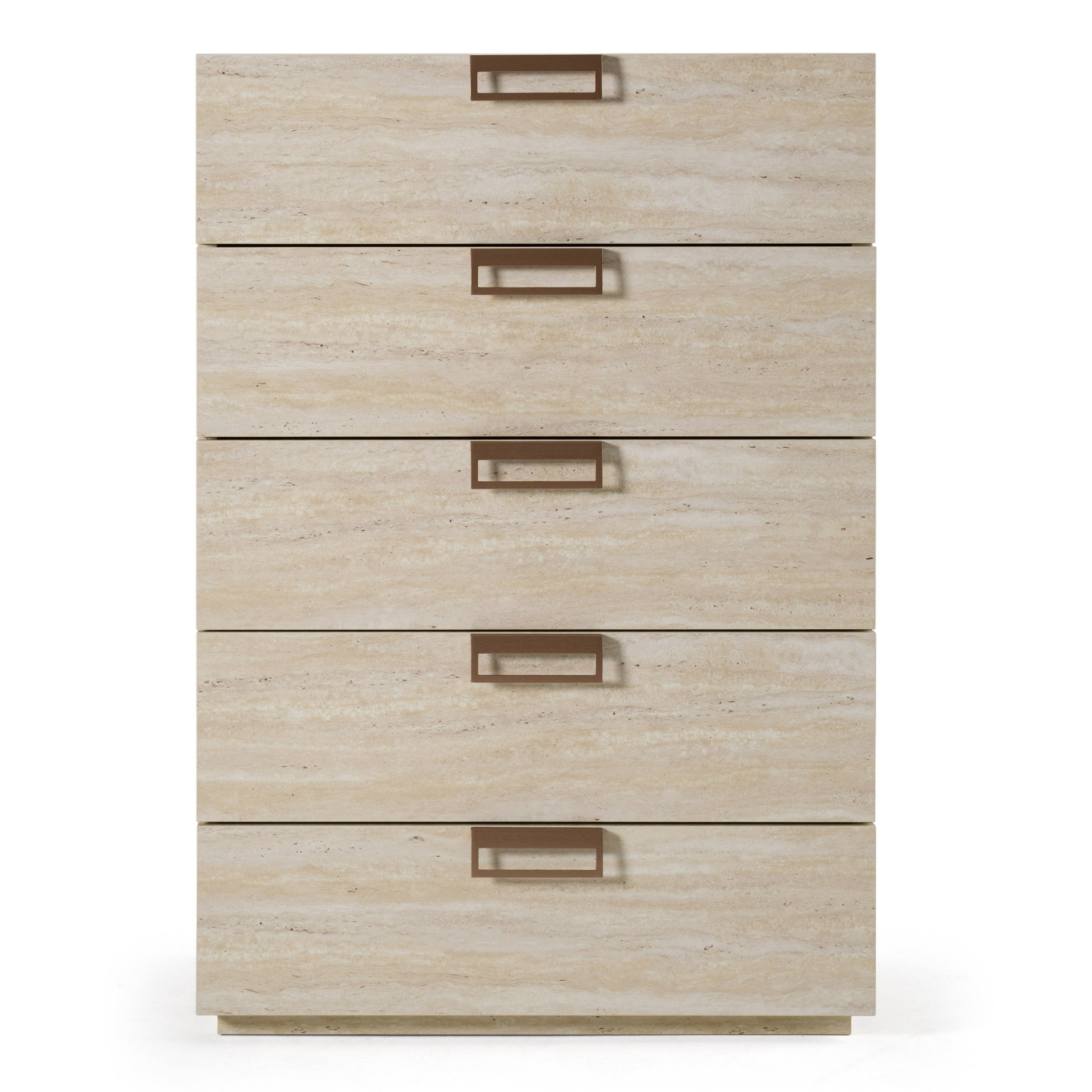 Lamod Italia Lago Modern Faux Travertine Chest Model VGAC-LAGO-CST