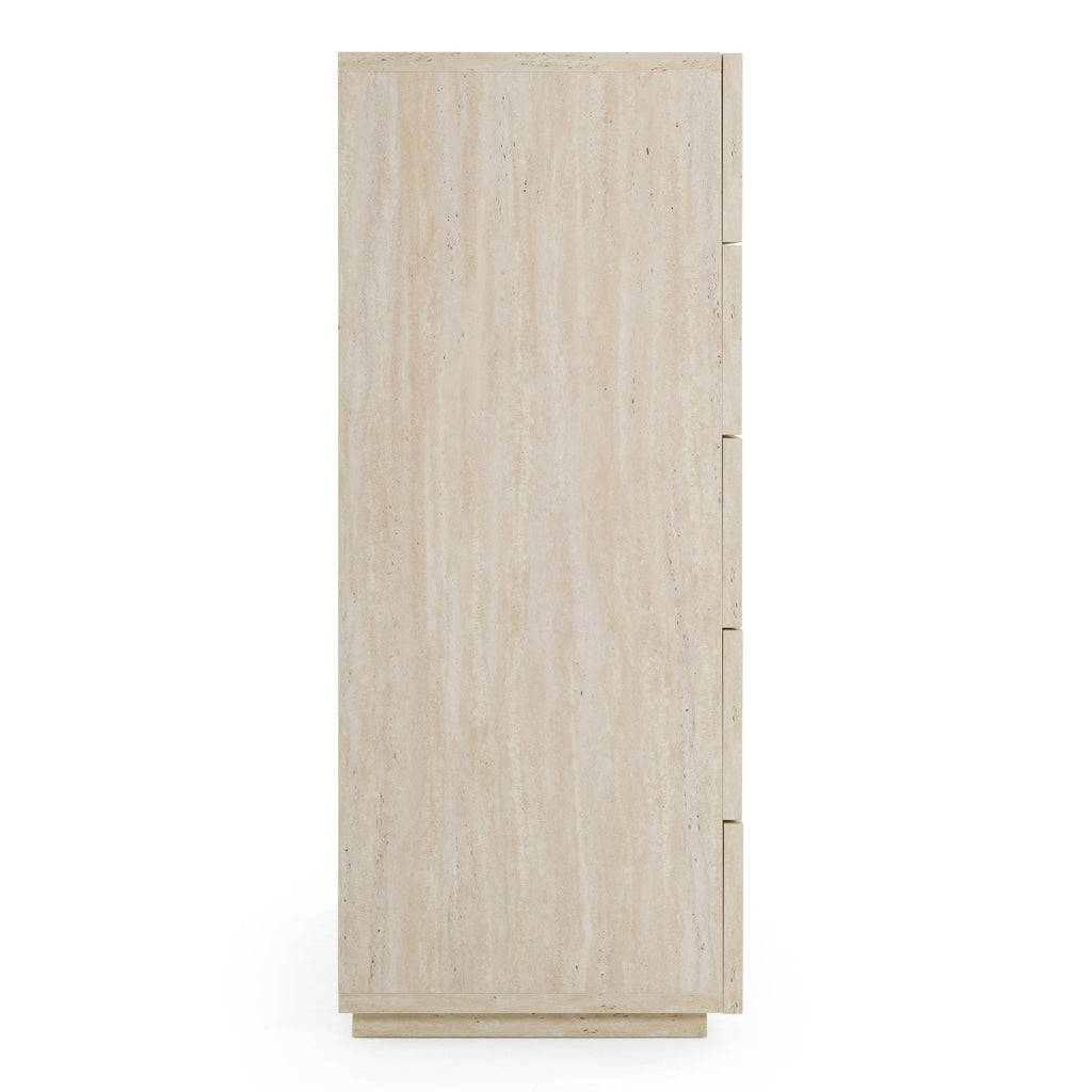 Lamod Italia Lago Modern Faux Travertine Chest Model VGAC-LAGO-CST