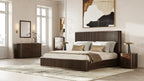 Modrest Fields Modern Walnut Acacia Bed Model VGWD-VGD3-BED-WAL