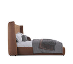 Modrest Emilia Modern Burnt Orange Velvet Bed Model VGKN-N5070-ORG