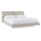 Modrest Pearson Modern Light Grey Leather Bed Model VGKK-B-177-BED-GRY