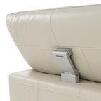 Modrest Pearson Modern Light Grey Leather Bed Model VGKK-B-177-BED-GRY