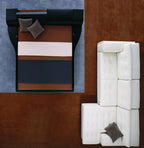 Portofino Adjustable Leatherette Bed With Built In Nightstands Model VGWCPORTOFINO-1