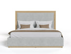 Nova Domus Santa Barbara Modern Grey Fabric & Natural Bedroom Set Model VGMABR-152-SET