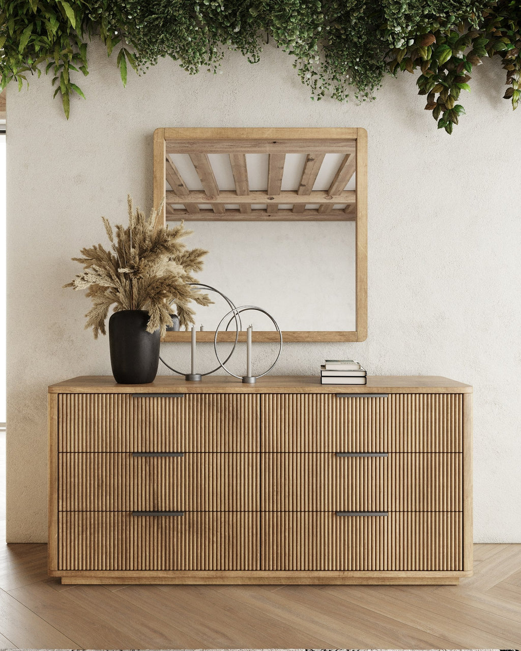 Nova Domus Santa Monica Modern Natural Oak Bedroom Set Model VGMABR-144-SET