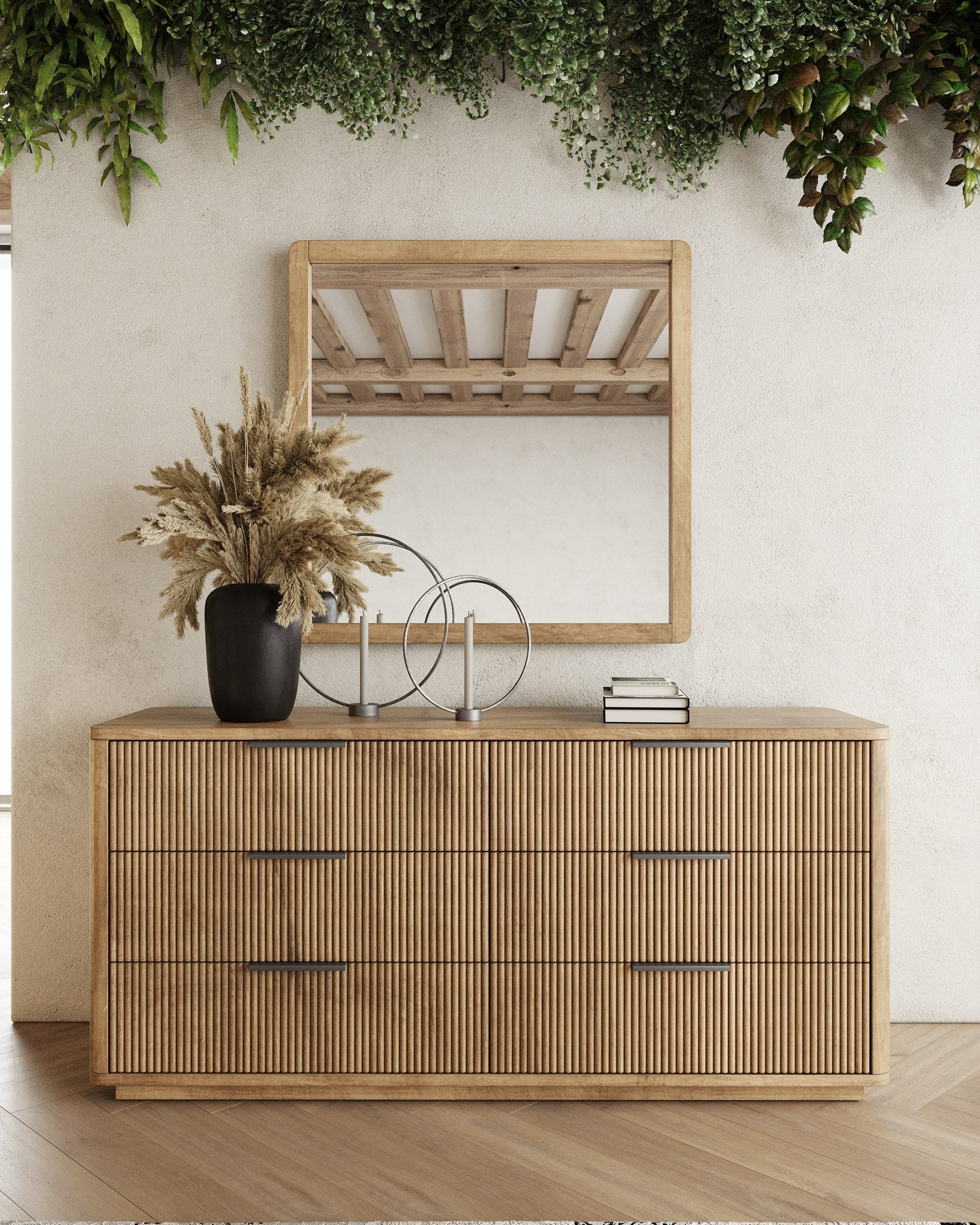 Nova Domus Santa Monica Modern Natural Oak Bedroom Set Model VGMABR-144-SET