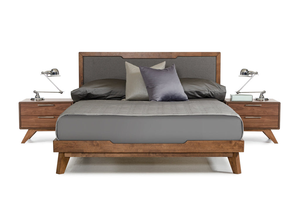 Nova Domus Soria Mid Century Grey & Walnut Bedroom Set Model VGMASORIA-SET