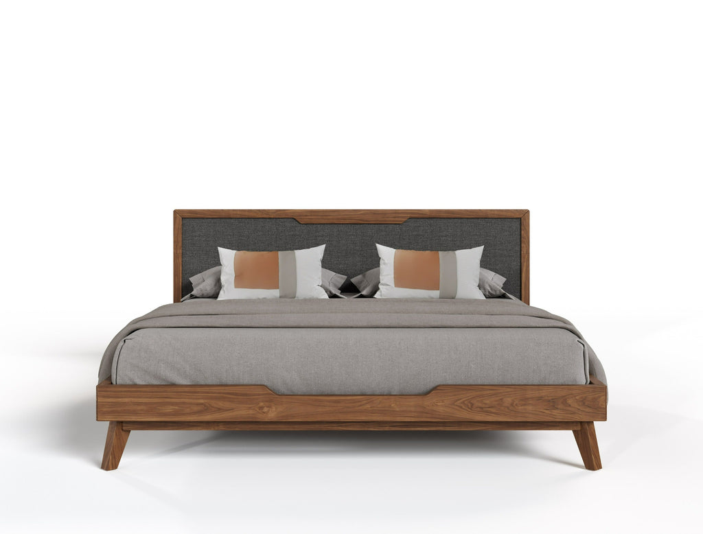 Nova Domus Soria Mid Century Grey & Walnut Bedroom Set Model VGMASORIA-SET