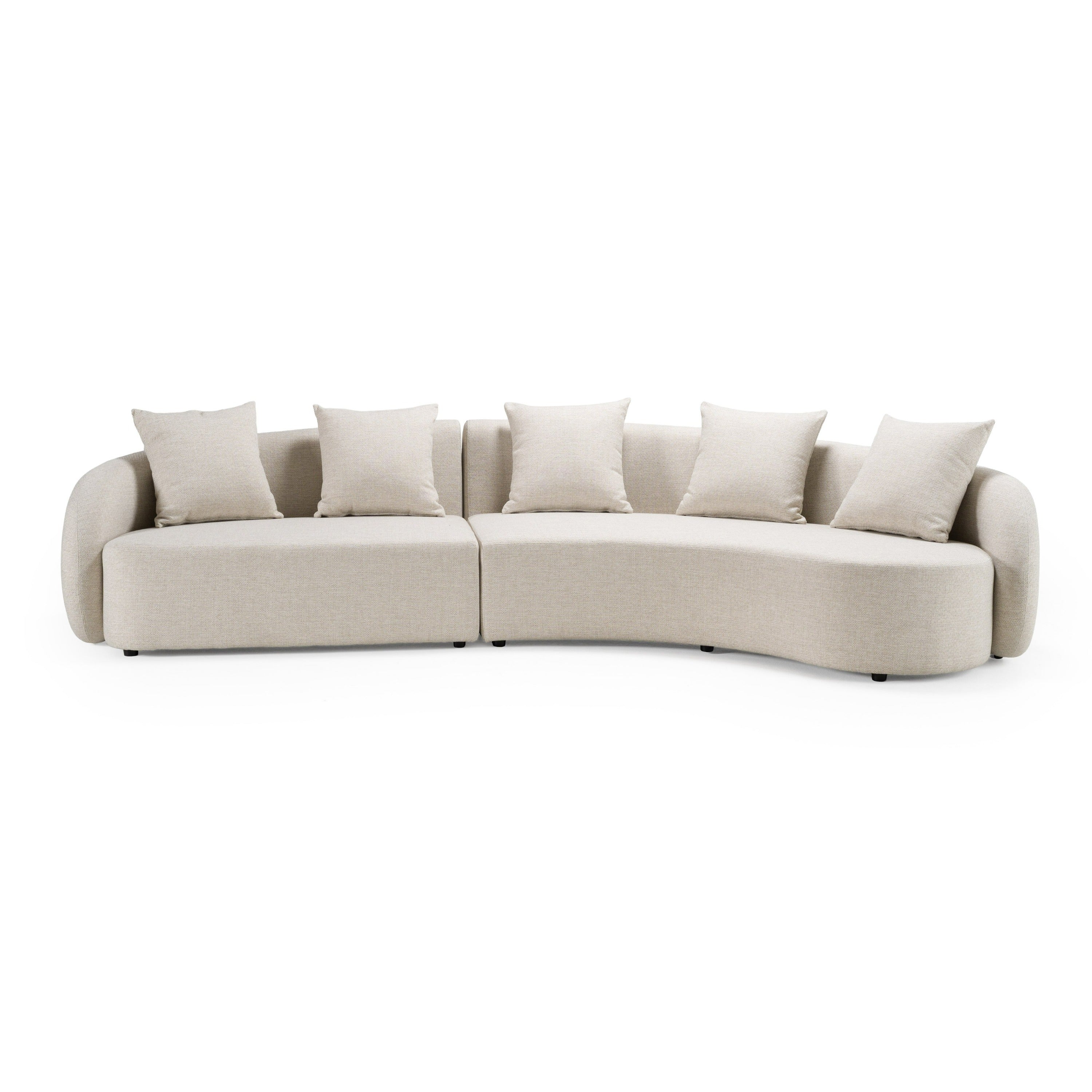 Renava Tabarca Outdoor Beige Fabric Sectional Sofa Model VGVK-F0172-R-2UL-BGE