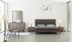 Nova Domus Soria Mid Century Grey & Walnut Bedroom Set Model VGMASORIA-SET
