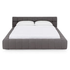 Divani Casa Tyree Modern Tufted Grey Fabric Bed Model VGOD-DY-22116-GRY