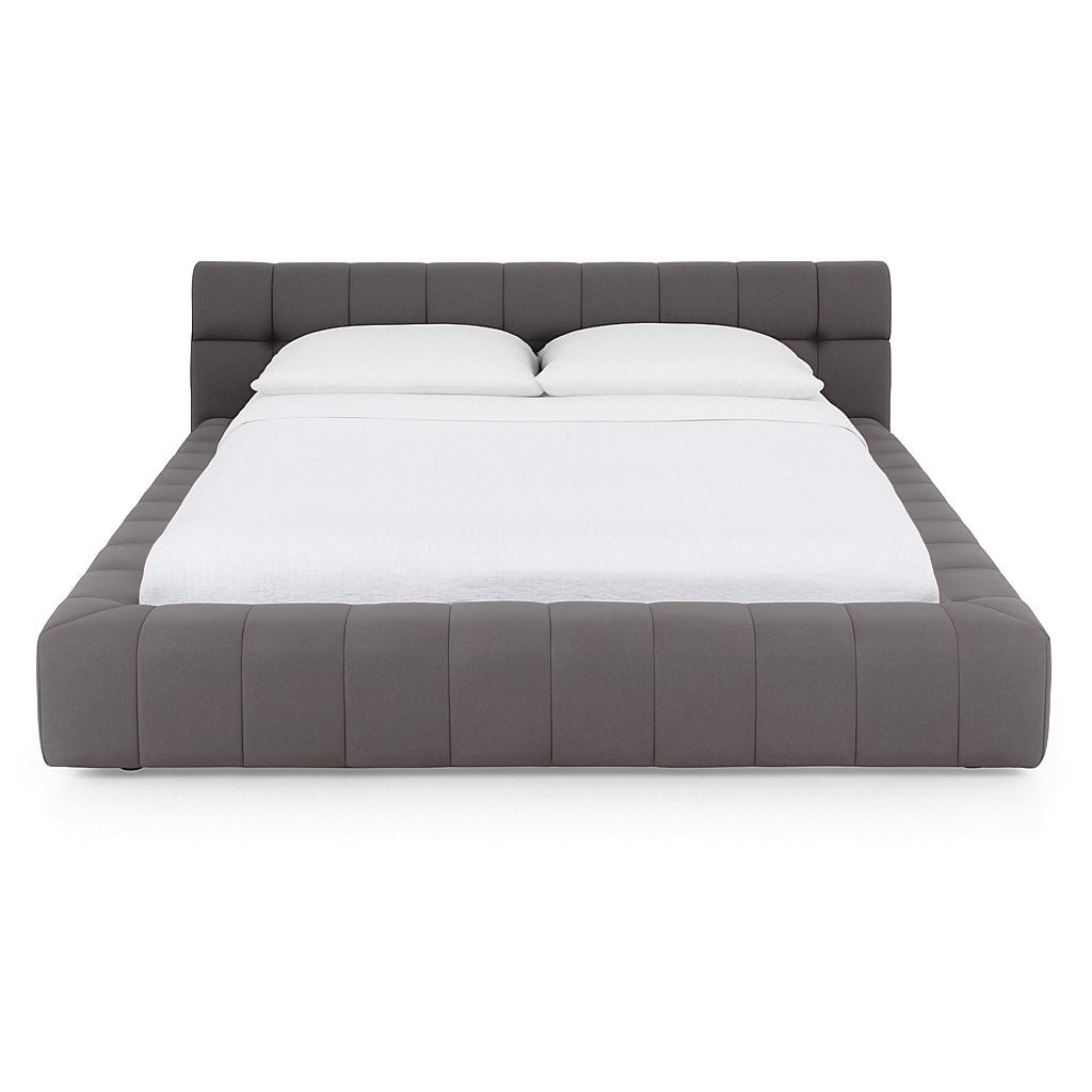 Divani Casa Tyree Modern Tufted Grey Fabric Bed Model VGOD-DY-22116-GRY