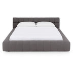 Divani Casa Tyree Modern Tufted Grey Fabric Bed Model VGOD-DY-22116-GRY