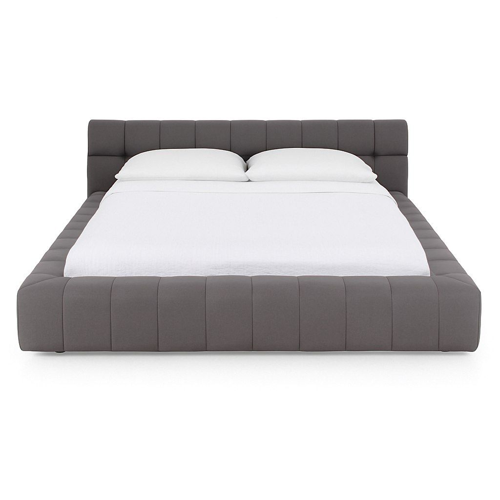 Divani Casa Tyree Modern Tufted Grey Fabric Bed Model VGOD-DY-22116-GRY
