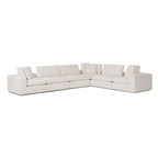 Divani Casa Vicki Modern Off White Fabric Modular Sectional Sofa Model VGKK-KF.8033-SECT-IVORY