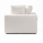 Divani Casa Vicki Modern Off White Fabric Modular Sectional Sofa Model VGKK-KF.8033-SECT-IVORY